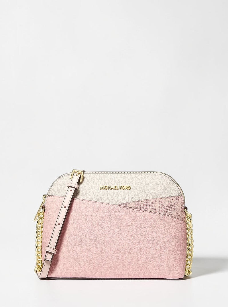 Jet Set Travel Medium Color-Block Signature Logo Crossbody Bag. 35S5GTVC6B