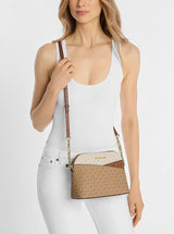 Jet Set Travel Medium Color-Block Signature Logo Crossbody Bag. 35S5GTVC6B