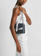 Greenwich Small Color-Block Signature Logo Crossbody Bag. 35S5SGRC1B