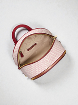 Rhea Medium Metallic Signature Logo Backpack 35F5GRAB2V