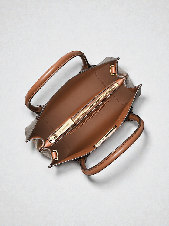 Mercer  Logo and Leather Accordion Crossbody Bag 35S1GM9M2B