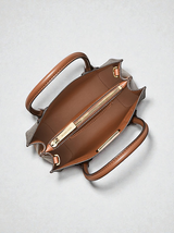 Mercer  Logo and Leather Accordion Crossbody Bag 35S1GM9M2B