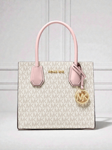 Mercer  Logo and Leather Accordion Crossbody Bag 35S1GM9M2B