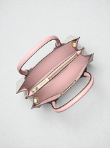 Mercer  Logo and Leather Accordion Crossbody Bag 35S1GM9M2B