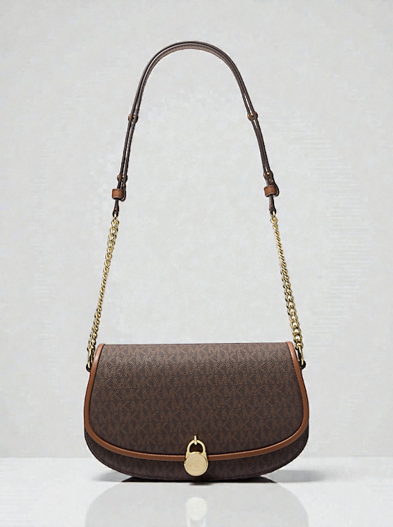 Mila Medium Signature Logo Messenger Bag 35T5GIMM8V