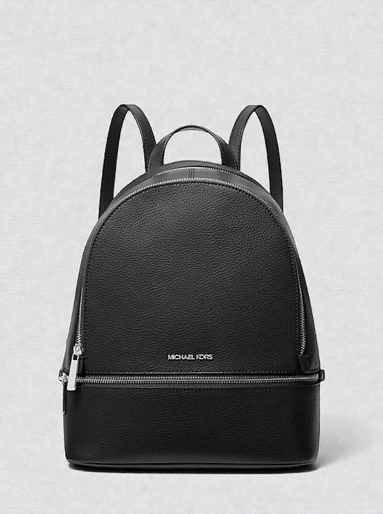 Rhea Medium Metallic Signature Logo Backpack 35F5GRAB2V