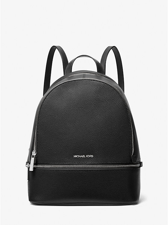 Rhea Medium Metallic Signature Logo Backpack 35F5GRAB2V
