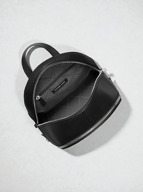 Rhea Medium Metallic Signature Logo Backpack 35F5GRAB2V