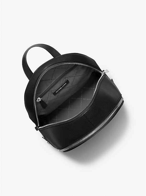 Rhea Medium Metallic Signature Logo Backpack 35F5GRAB2V