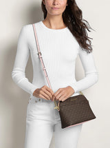 Jet Set Travel Medium Color-Block Signature Logo Crossbody Bag. 35F1GTVC6B