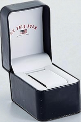 U.S. Polo Assn. MEN'S SILVERTONE BRACELET WATCH WITH BLUE DIAL