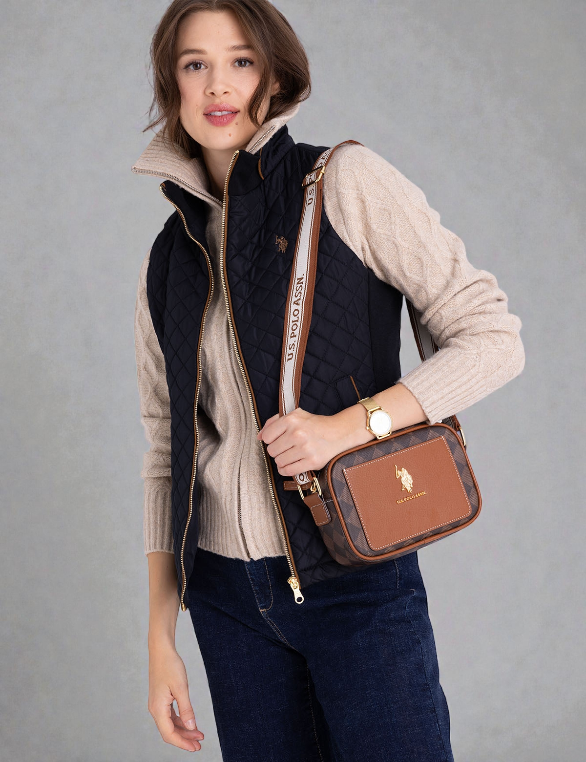 U.S Polo DIAMOND POCKET CROSSBODY BAG 27V0049-AA00A