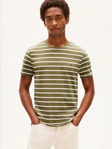 Tommy Stripe Stretch-Cotton T-Shirt