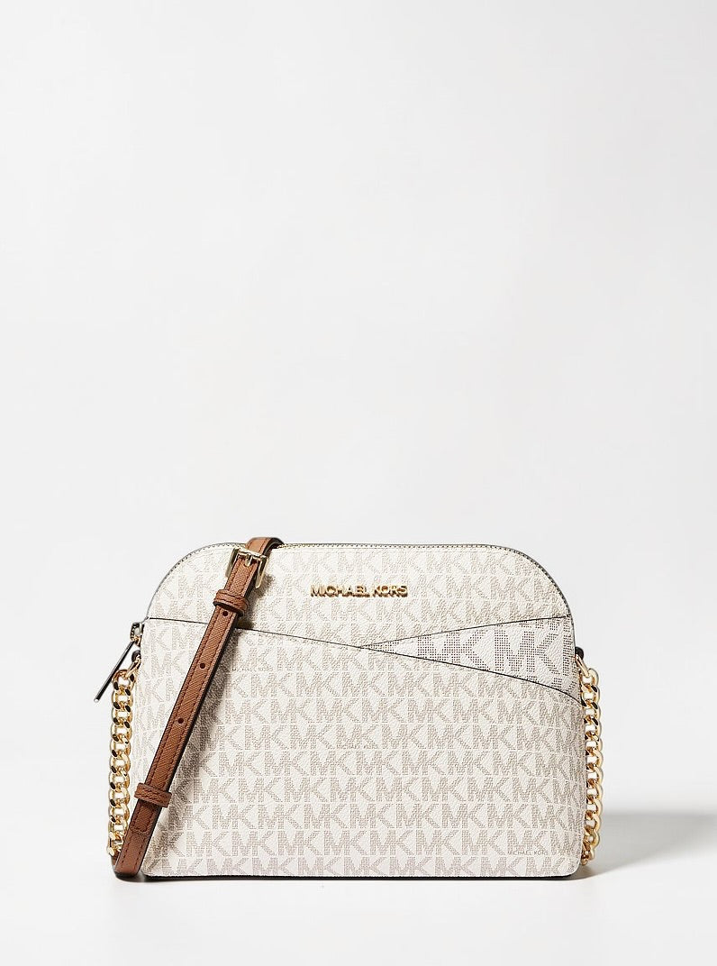 Jet Set Travel Medium Color-Block Signature Logo Crossbody Bag. 35F1GTVC6B