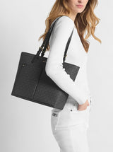 Jet Set Medium Logo Pocket Tote Bag 35F3GTVT3B