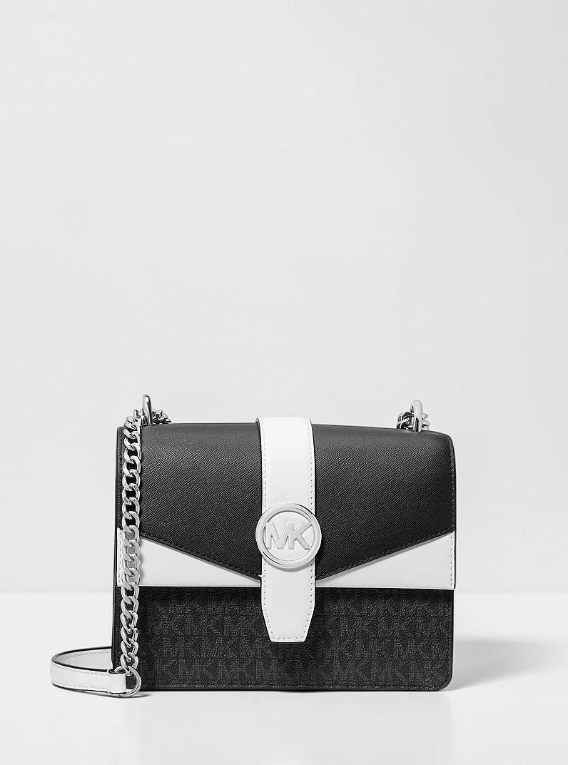Greenwich Small Color-Block Signature Logo Crossbody Bag. 35S5SGRC1B