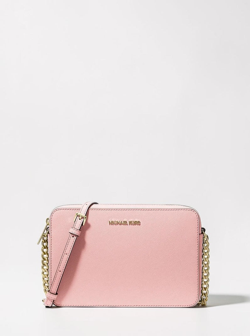 Jet Set Large Saffiano Leather Crossbody Bag.35T8GTTC9L