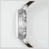 M.K Women's Maren Chronograph Black Leather Watch 40mm