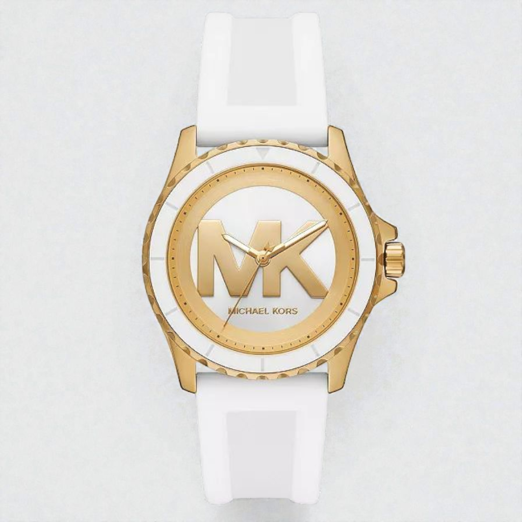 Women's Everest Three-Hand White Silicone Watch, 40mm