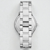 M.K Women's Slim Runway Three-Hand Silver-Tone Stainless Steel Watch 38mm