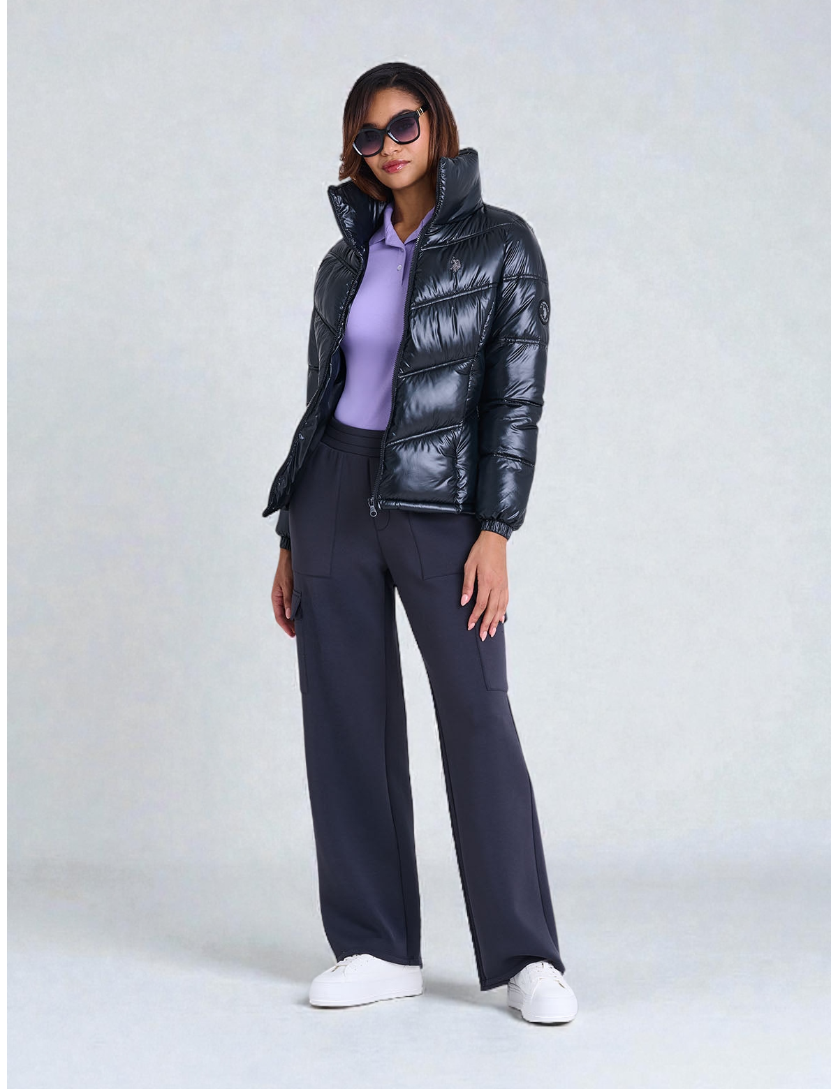 Immediate U.S Polo Ladies square eye oversized sunglasses