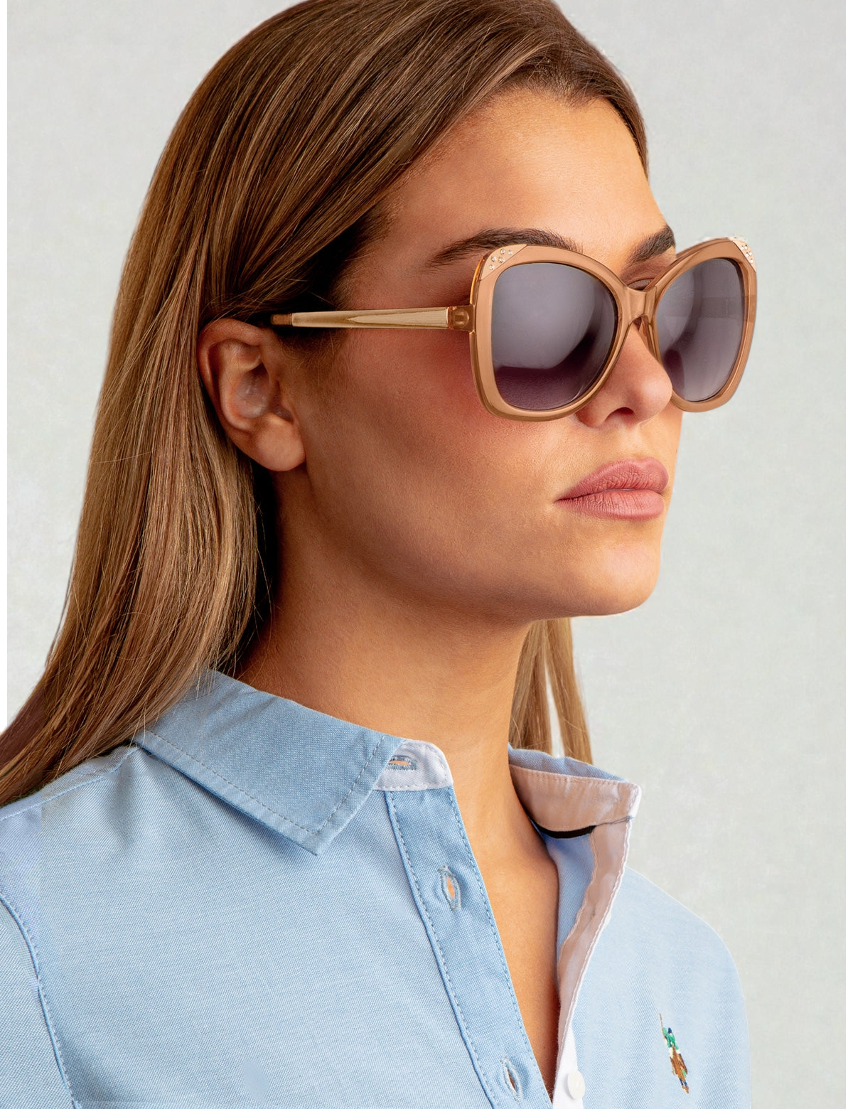 Immediate U.S Polo Ladies square eye  sunglasses