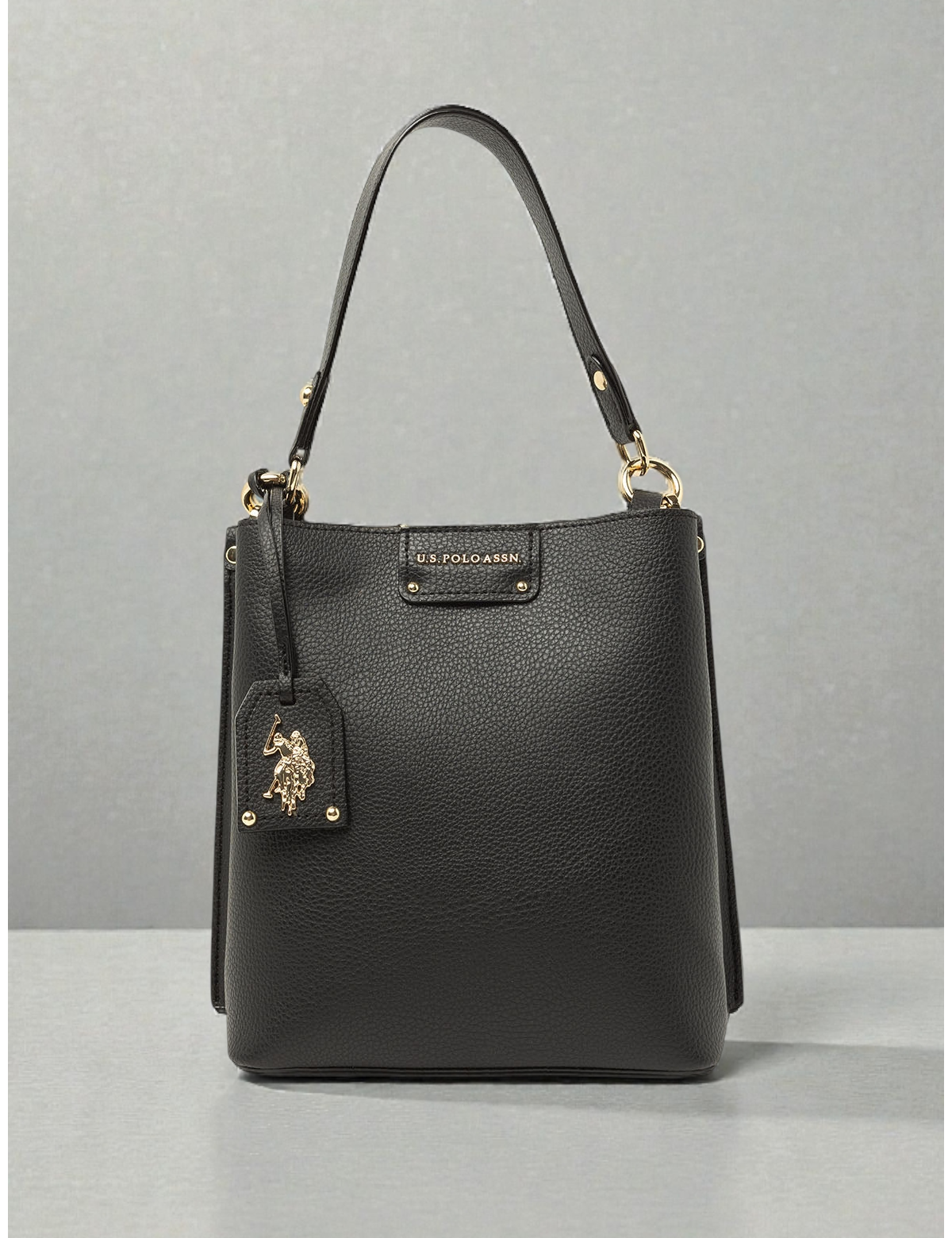 SOLID BUCKET BAG WITH CROSSBODY STRAP 27A348-AA00A