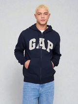 Relaxed Gap Logo Zip Hoodie
