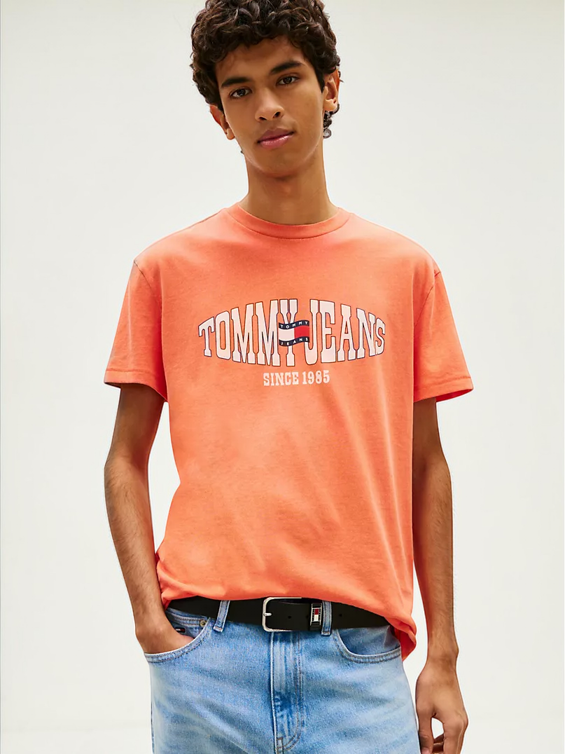 Tommy Jeans Wavy Flag Logo T-Shirt