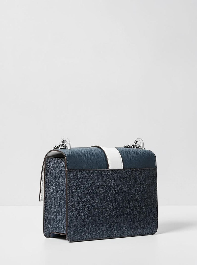 Greenwich Small Color-Block Signature Logo Crossbody Bag. 35S5SGRC1B