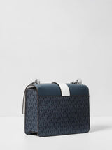Greenwich Small Color-Block Signature Logo Crossbody Bag. 35S5SGRC1B