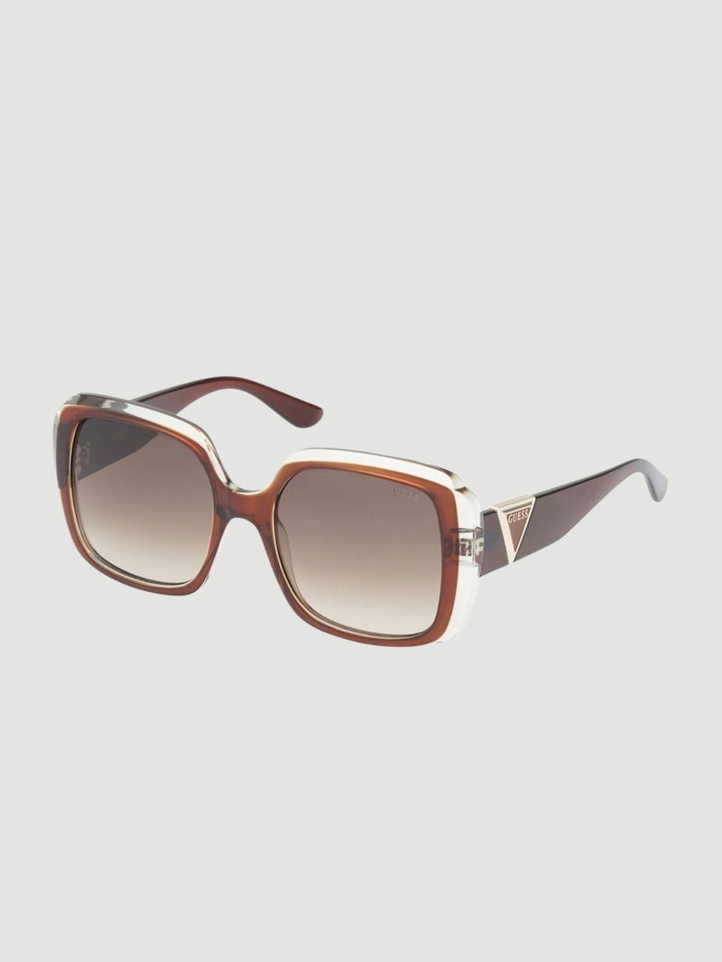 Two-Tone Square Plastic Sunglasses GF00042