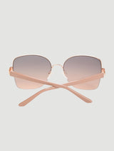 Geometric Semi-Rimless Metal Sunglasses GF00052W