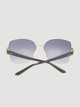 Geometric Semi-Rimless Metal Sunglasses GF00052W