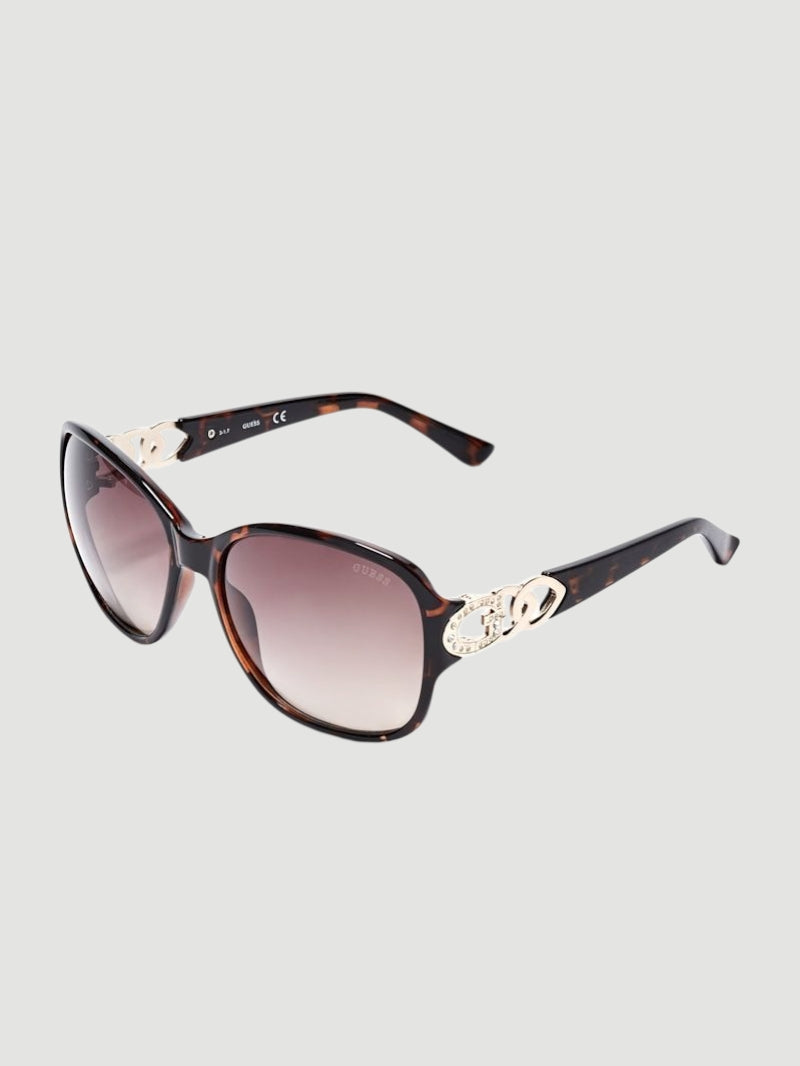 Guess Oversized Chain-Trim Sunglasses GF6045W