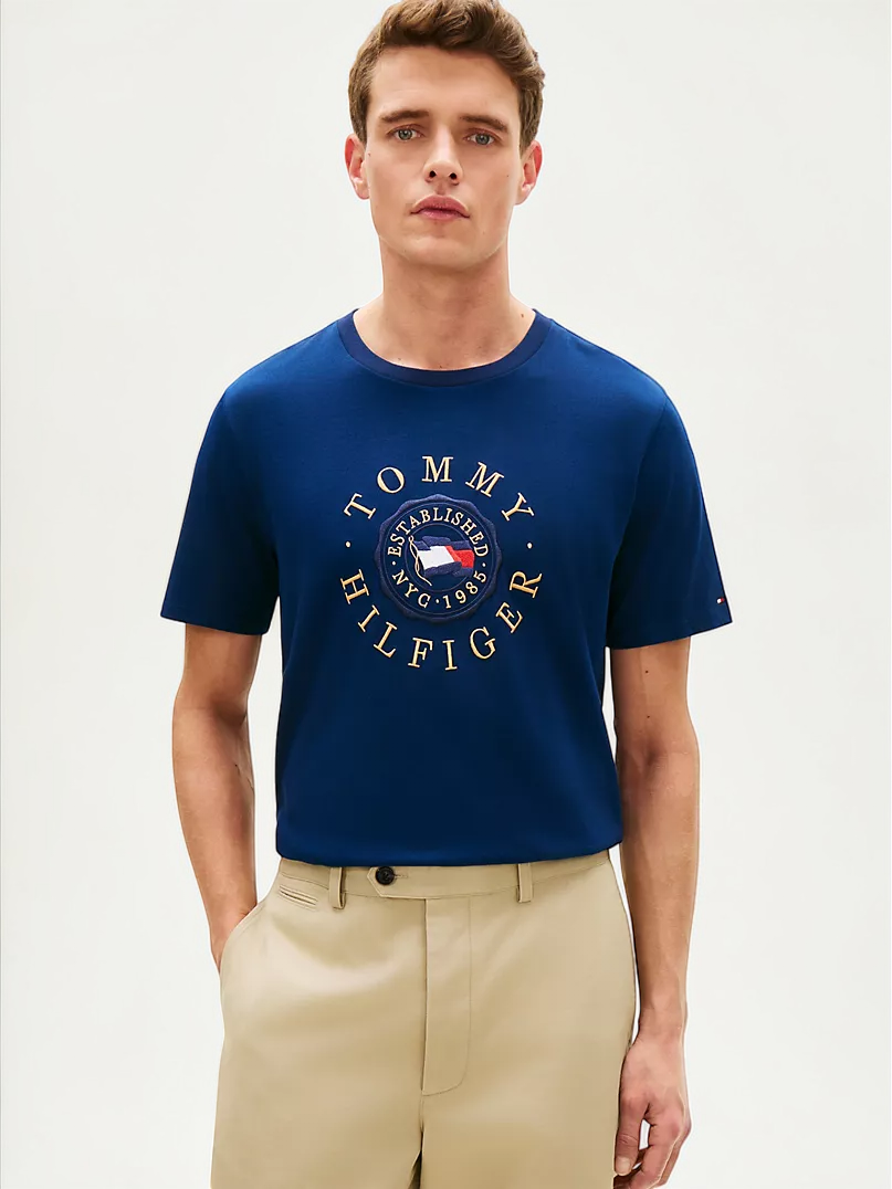 Tommy Circle Flag Logo T-Shirt