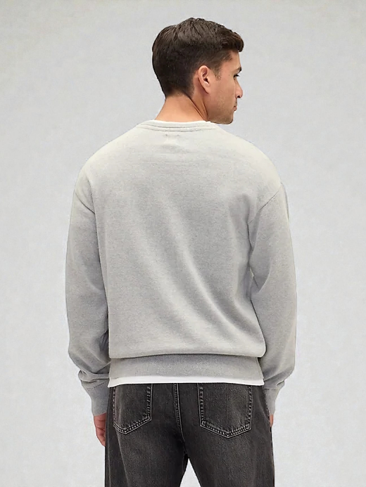 Relaxed Gap Logo Intarsia Sweater