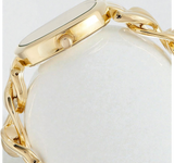 U.S. Polo Assn. Women’s Gold-Tone Chain Bracelet Watch