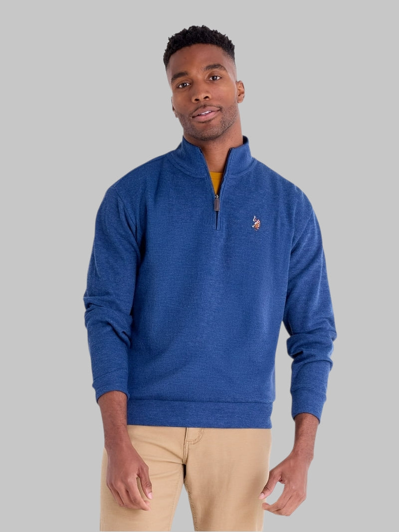 U.S. Polo Assn. Men's Quarter Zip Flatback