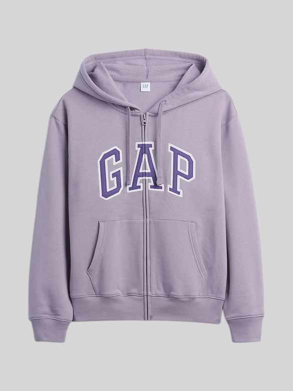 Gap Relaxed Gap Logo Zip Hoodie,627454