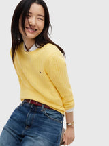 TOMMY HILFIGER Cable Knit Sweater,XW07179-DW5