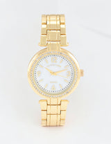 LADIES GOLD LINK WATCH,USC40631UO-0000A
