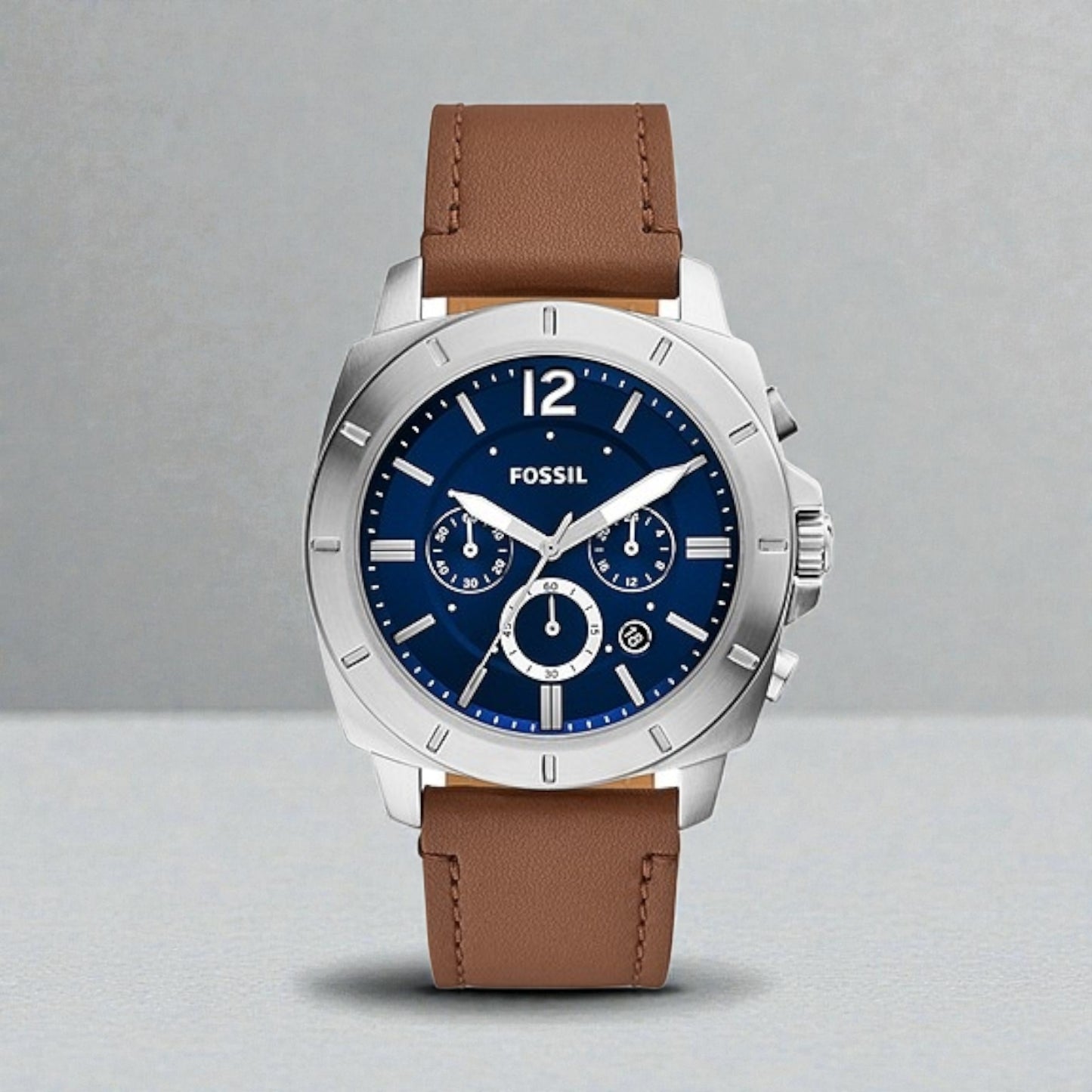 Privateer Chronograph Brown Leather Watch