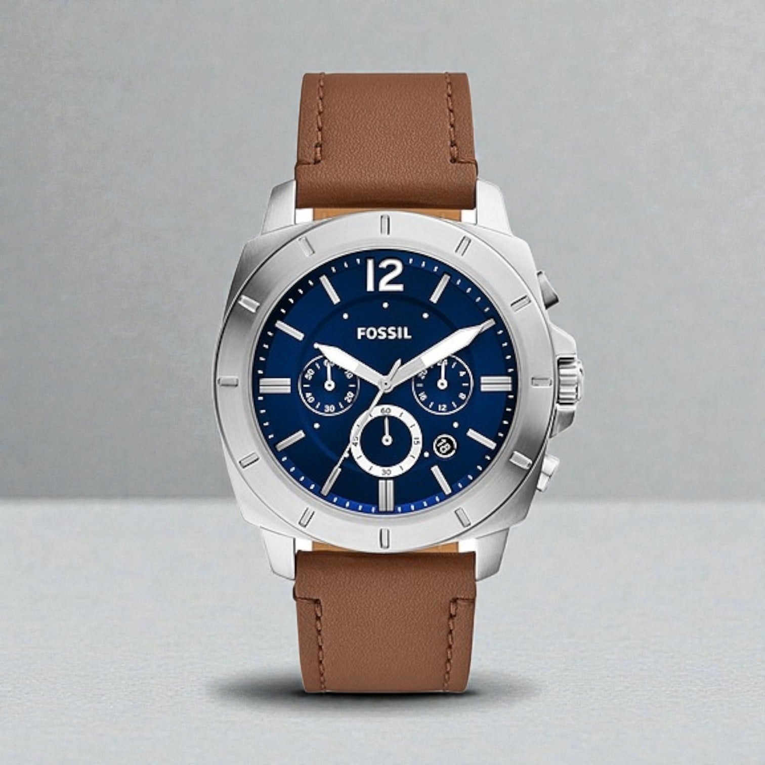 Privateer Chronograph Brown Leather Watch