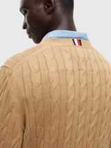 TOMMY HILFIGER Cable Knit Crewneck Sweater,XM08033-YBI