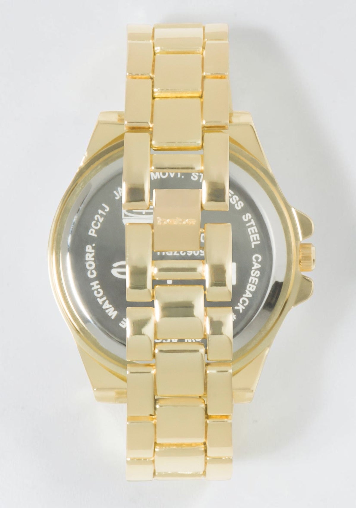 Link Bracelet Crystal Sport Bezel Watch