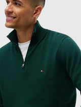 TOMMY HILFIGER Classic Quarter-Zip Sweater,78J9329-BDS