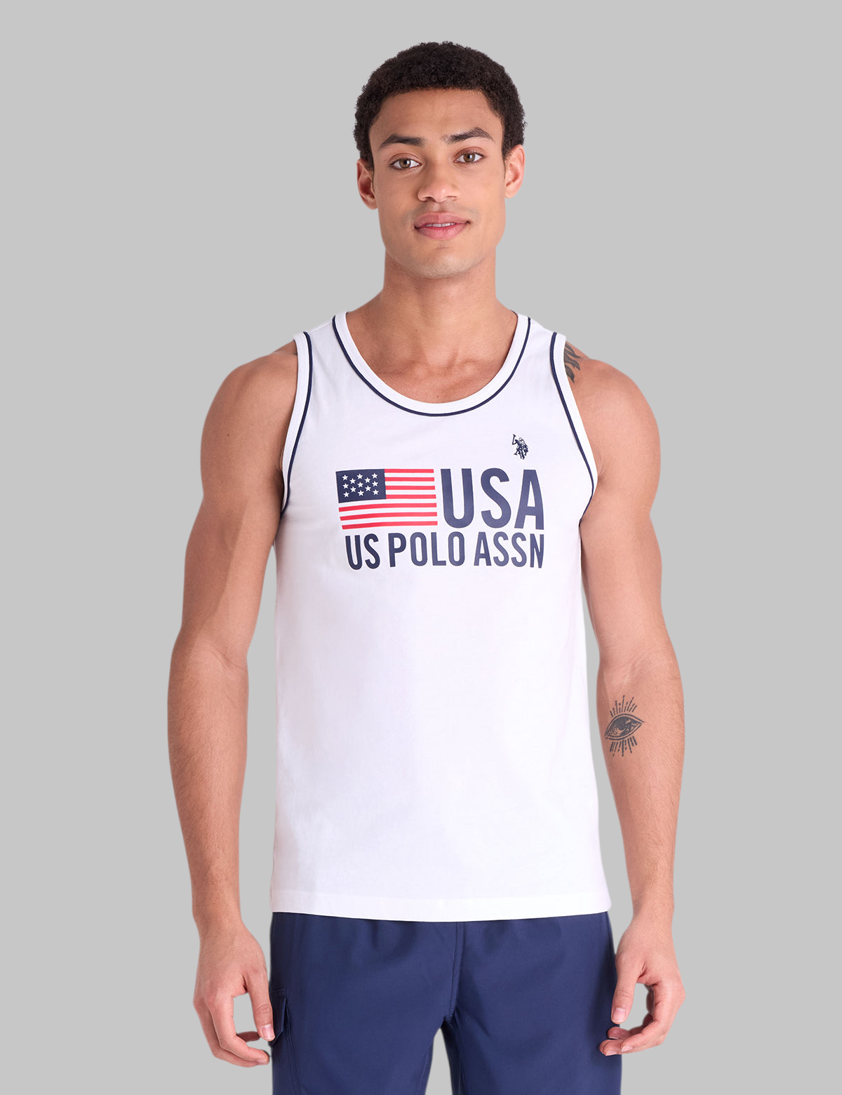 ALLOVER WORDMARK PRINT TANK