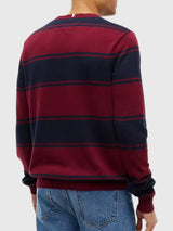 TOMMY HILFIGER Rugby Stripe Crewneck Sweater,XM07954-P61