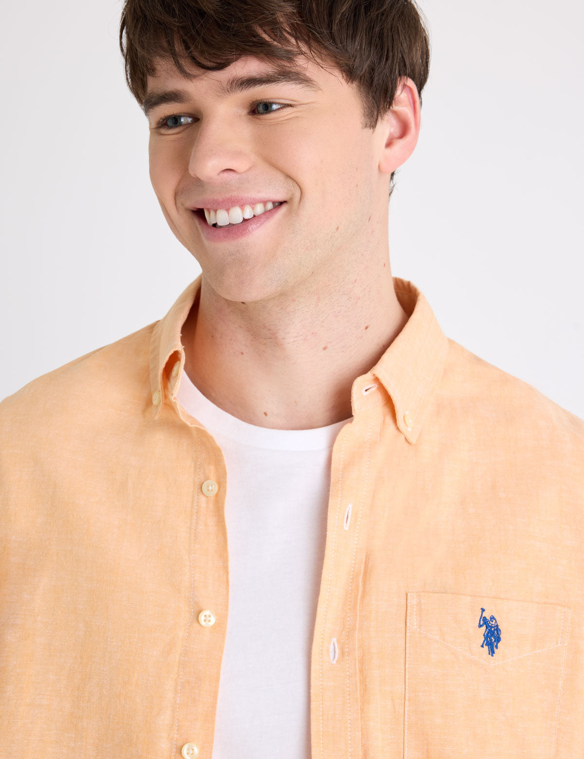 LONG SLEEVE LINEN BLEND SHIRT Serial 11H0380-WR00A